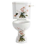 Унитаз-моноблок VICTORIAN 430x740 мм с крышкой. Белый 