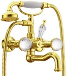 Смеситель для ванной Boheme Presente Swarowski 333/Золотой- фото