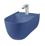 Artceram THE ONE Биде подвесное 52х35, с креплениями, с 1 отв под смеситель. цвет blu zaffiro- фото