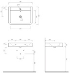 Раковина подвесная/накладная 70 см Cielo Opera OPLA70- фото3