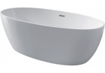 KERASAN Flo Ванна отдельностоящая, акриловая 170х82х58см в комплекте со сливом Click-clack, цвет белый- фото