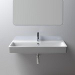 GSI Sand Раковина подвесная 100х50 см, с переливом. с 1 отв под смеситель, цвет белый- фото2