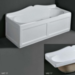 Ванна прямоугольная с панелью 170x70 см Simas Vasche da bagno VAT17- фото