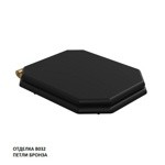 Caprigo Сиденье для унитаза TEMPO47, эмаль/бронза- фото3