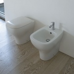 Унитаз напольный 37x55 Globo Genesis GE001.BI- фото