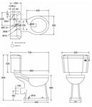 Унитаз моноблок Burlington Regal P12+C1- фото2