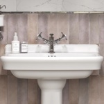 Смеситель Burlington Guild моноблок для раковины, цвет Хром- фото3