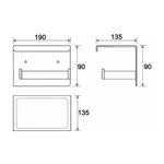 Boheme Держатель туал.бумаги  NEW VENTURO, золото- фото2