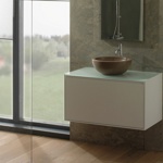 Раковина накладная 42x42 Globo Le Pietre SC042.PG- фото