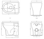 Унитаз напольный приставной Cielo Enjoy EJVA- фото2