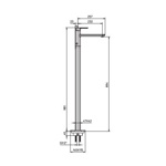 Palazzani Mis смеситель для отдельностоящей ванны- фото2