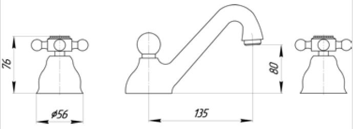 Смеситель для раковины Migliore Lady ML.LAD-912.CR- фото2