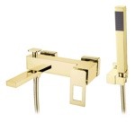 Смеситель для ванны настенный Boheme Q 143-G золото- фото