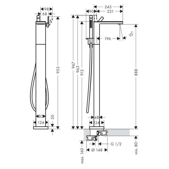 Axor MyEdition   , ,  1 .,  245,   , : / 