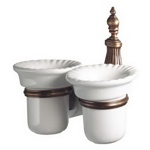 Двойной держатель для стакана керамический Allpe Retro ON110