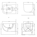 Cielo Era Биде подвесное 36,5x53xh30см, с 1 отв. под смеситель, цвет: белый- фото3
