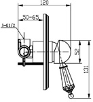 Смеситель встроенный Boheme Imperiale Ripresa 325- фото2
