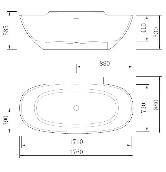     Flero Genova Mat 1760*870*585mm  