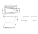 Ванна Paa Vario Round 1660х750 белая- фото3