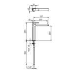 Palazzani Mis Color высокий смеситель для раковины черный матовый- фото2