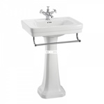 Раковина с пьедесталом Burlington Contemporary B1+P1+T2CHR- фото