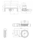 Пристенный душевой трап Pestan Confluo Wall Drain- фото3