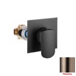 Palazzani Mis Color встроенный смеситель для душа черный мат- фото4