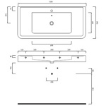 Консоль подвесная/накладная 120см Cielo Opera OPC120- фото3
