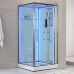 Гидромассажная  кабина Eago DZ989-1F12  (1000х1000х2235мм) ПРАВАЯ- фото