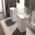 BETTE Art Monolith Раковина свободностоящая 60х40хh90см, сталь-эмаль, цвет: белый- фото