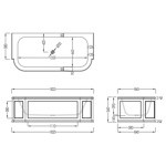 Devon&Devon President Ванна из минерального литья пристенный вариант 182,5x84,5xh56 см, цвет: белый- фото3