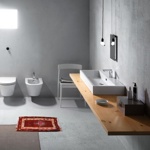 GSI Kube Раковина с переливом 100x47 с 1 отверстием под смеситель, цвет белый- фото