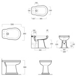 Биде с одним отверстием Simas Londra LO923- фото2