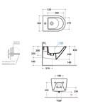 Биде подвесное 36x52 Globo Forty3 FOS10.BI - фото2