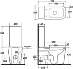 Унитаз-моноблок Galassia MEG11 5413- фото3