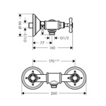 Смеситель для душа Axor Montreux  - фото2