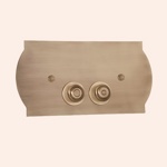 Клавиша смыва Boheme латунь, цвет бронза- фото