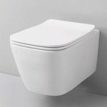 Artceram A16 Унитаз подвесной безободковый 36х52 см, с креплениями, цвет белый.- фото