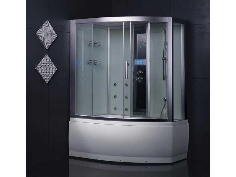 Гидромассажная кабина Eago DA328F3 серое стекло 1500х1000х2220мм   левая