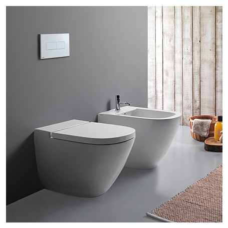 Унитаз напольный 58x37 Globo Stockholm LA001.BI - фото