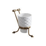 Стакан на держателе настольный «ROYAL» 6752 c/br