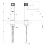 Gessi Inciso- Смеситель для раковины, однорычажный, без донного клапана. цвет: black XL- фото2