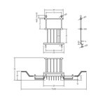 Devon First Class Решетка для ванны с подставкой для планшета, цвет хром- фото2