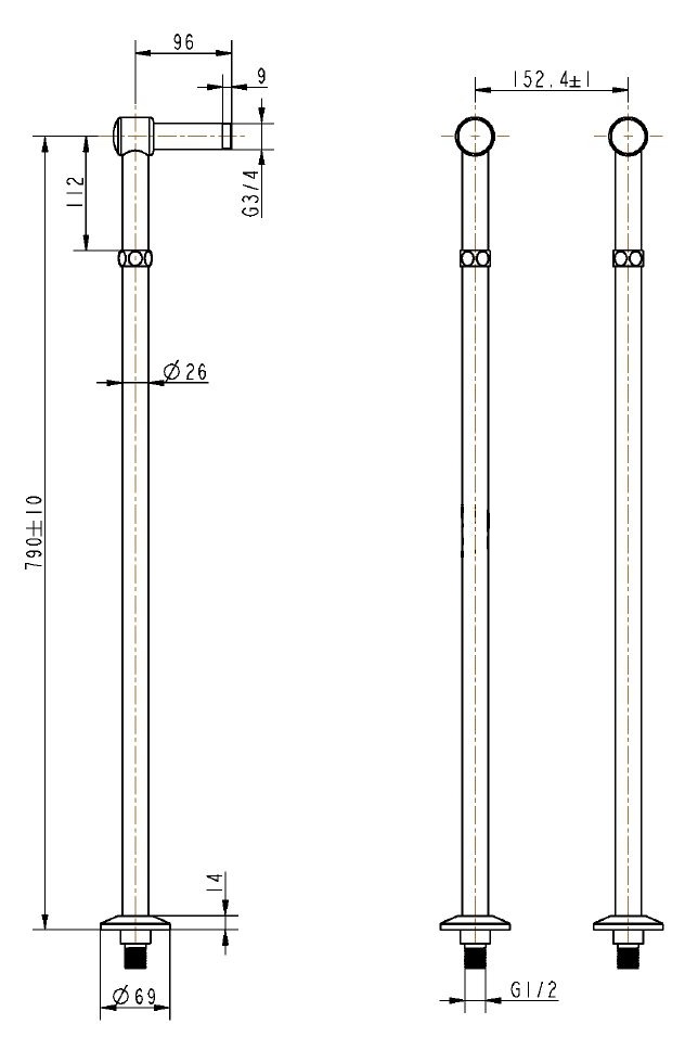 Держатели для напольного смесителя Boheme Imperiale- фото2