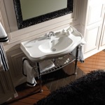 Раковина Kerasan Retro 100см на металлической структуре- фото