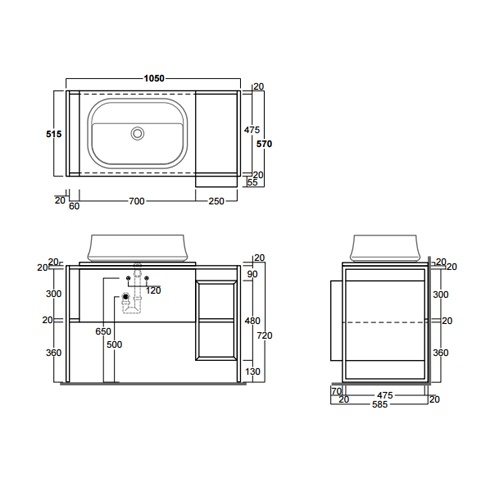 SIMAS Frame       , 105x57xh72, :  /