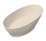 Ванна из камня Radostone Adriana Stone Surface 1700 х 805 х 580 мм кремовый матовый- фото