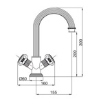 Смеситель кухонный Bugnatese Olimpia 8451- фото2