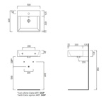 Раковина подвесная/накладная 50 см Cielo Smile SMLAA50- фото3