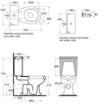 Azzurra Giunone GIU100/MBP Унитаз напольный с бачком (моноблок)- фото2